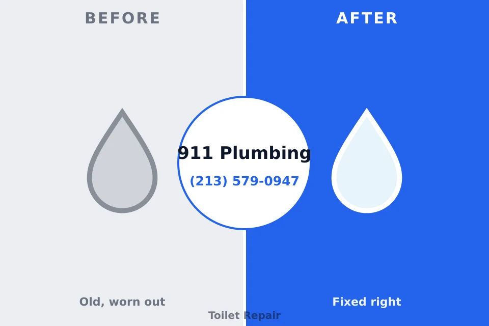 Before and after: plumbing repair Verona, KY